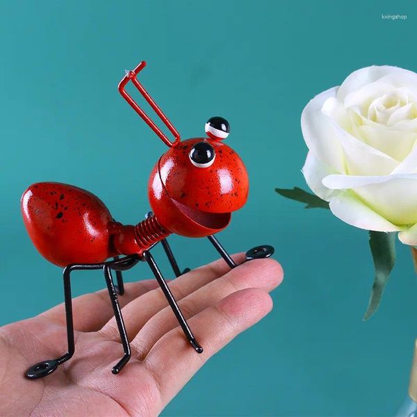 Figurines décoratives maison créative Iron Art Ant Decoration Mur de suspension Artisanat suspendu