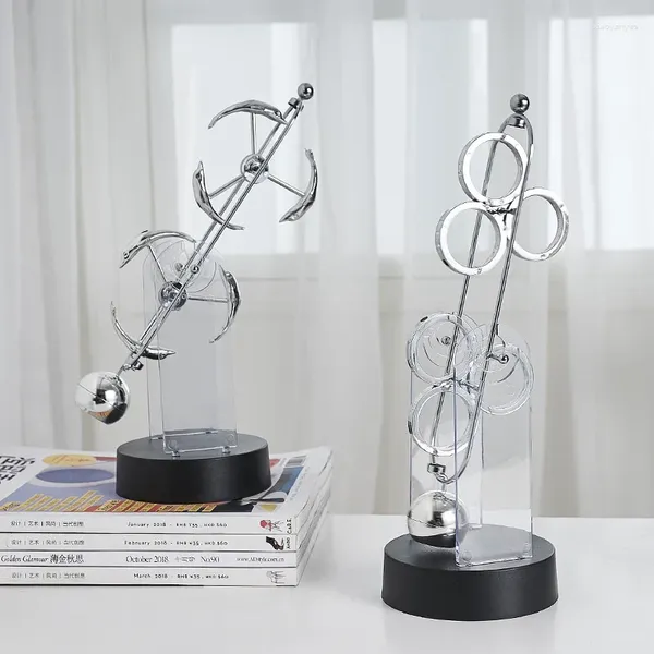 Figuras decorativas Artículos en miniatura de toneladas creativas Instrumento de movimiento perpetuo Decoración de escritorio Accesorios de gabinete de TV nórdico para decoración del hogar