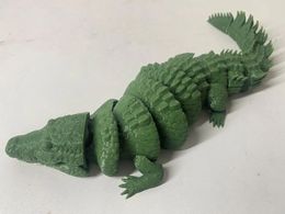 Figuras decorativas adornos de cocodrilo con articulaciones móvil