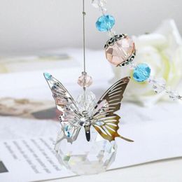 Decoratieve beeldjes Crystal Ball Hanging Sun Catcher Glass Clear Butterfly Suncatchers Loft Corridor Garden Decoration