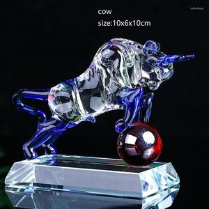 Decoratieve Beeldjes Kristal Chinese Dierenriem Decor Thuis Feng Shui Meubels Rat Koe Tijger Draak Slang Paard Schaap Aap Haan