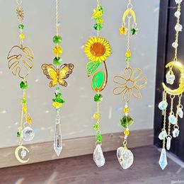 Figurines décoratives Crystal Cit carillons fleurs feuilles de soleil