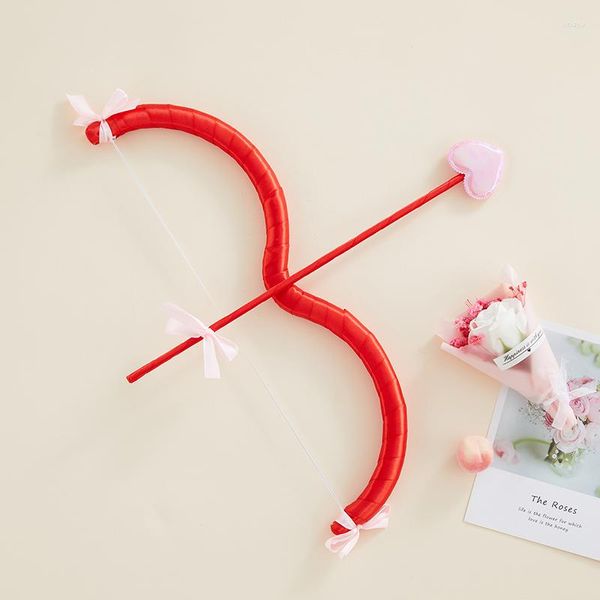 Figuritas decorativas conjunto de arco y flecha de Cupido disfraz de San Valentín Po Props para adultos adolescentes regalos para niños