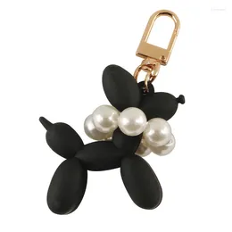 Figurines décoratives mignonnes Perle Puppy Car Key Ring Pendant Pendre Creative Cartoon Sac Ornements ParlySU Decoration de sacs à école