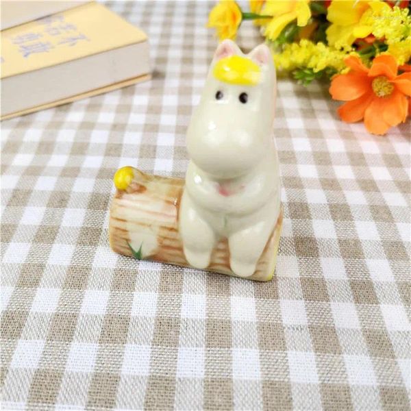 Figurines décoratives mignons résine anime d'action figure modèle dessin animé Hippo Collection toys bricolage ornements de maison bons cadeaux