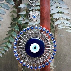 Figurines décoratives d0ad bleu turc pour mal de décoration pour les yeux malévaleurs pendants amulettes ornement clés anneau de maison protection de jardin de jardin