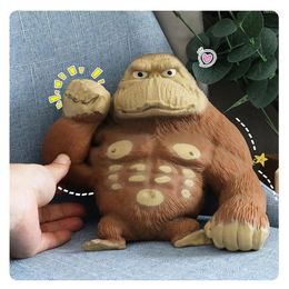 Decoratieve beeldjes Decompressie Gorilla natte zachte fidgety influencer elastische aap anti-stress speelgoed leuke geschenken voor volwassenen en kinderen