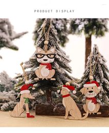 Figuritas decorativas, colgante, adorno colgante, fiesta de perro divertida, Navidad, Año 2023, decoración, árbol de regalo creativo de Navidad