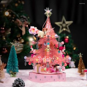 Figurines décoratives Diy Christmas Tree Building Music Box Home / Room Decoration Christmas / An Gift Musical Ornements