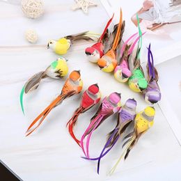 Decoratieve beeldjes Diy Party Crafts ornament rekwisieten kunstmatige schuim veren simulatie vogel home tuin bruiloft decoratie