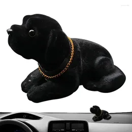 Figurines décoratifs Tableau de bord pour chiens Ornement Bobbing Head Decoration Car Labrador Resin Desktop Bobble Toy