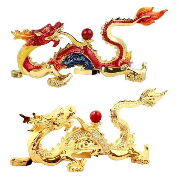 Figurines décoratives Dragon, Statue chinoise, trésors pour chambre à coucher, bureau, salon, armoire d'entrée, bibliothèque