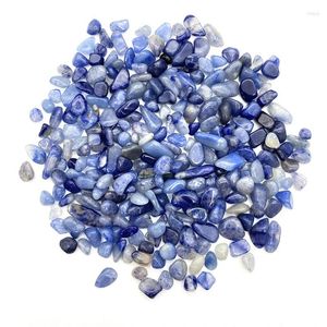 Decoratieve beeldjes Drop 50g 3 Grootte Natuurlijke blauwe Aventurine Gravel Stones Healing Crystals Mineral Energy Stone en