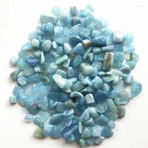 Decoratieve beeldjes Drop 50g 8-12mm Natural Aquamarine Quartz Gravel Crystal Stone Rock Chips Specimen Lucky Stones and Crystals