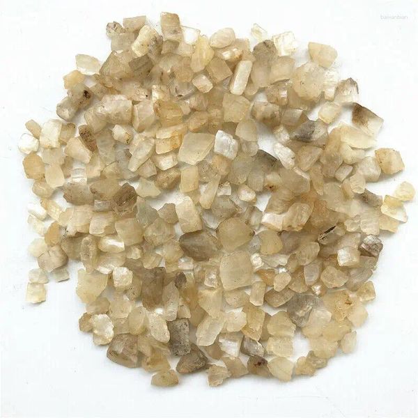 Figuras decorativas Drop 50 g Natural de luna blanca sin pulir Crystal Gravel Stones Specimen Curing Crystals