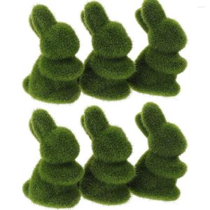 Decoratieve beeldjes Pasen Turf Gras Groen Ambachten Versiering Decor Schattig Ornament Grappig beeldje Geïmiteerd dier Kunstmatig