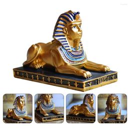 Decoratieve beeldjes Egyptisch standbeeld schieten Prop Vintage Home Decor God Th Sculptuur Ornamenten Sphinx