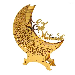 Figuras Decorativas Decoraciones Eid para El Hogar Lámpara De Acrílico Adornos De Estrellas De Luna LED Decoración Festiva para Fiestas con Elementos Festivos Bodas