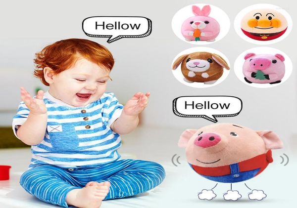 Figuritas decorativas, muñecos de peluche eléctricos, juguetes que rebotan, bolas parlantes, bebé, canto, golpes, regalos de cumpleaños de Navidad para niños Hams8695995