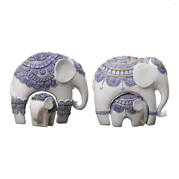 Figurines décoratives éléphant Animal Statue ornement Figurine pour chambre bureau armoire