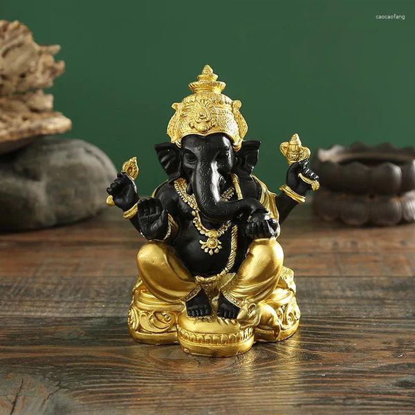 Figurines décoratives Elephant God Table Resin Resin Bouddha Statue