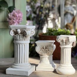 Figurines décoratives européen colonne romaine meublement d'articles de vent antique restaurant les façons anciennes du salon de la maison.