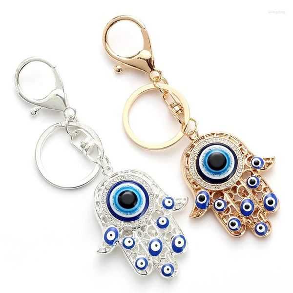 Figuras decorativas Fashion Fatima Hamsa Hand Keychain