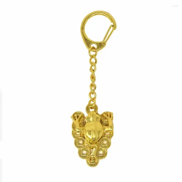 Figurines décoratives Fengshii Golden à trois pattes Frog / Toad Keychain W1236