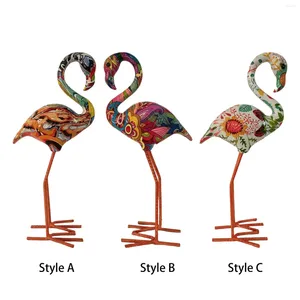 Decoratieve beeldjes Flamingo Tuinbeeld Vogels Sculpturen Hars Voor Tropic Party