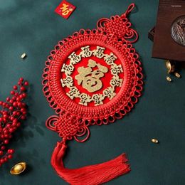 Decoratieve beeldjes glokken stof Chinese knoop hanger met kwastjes traditionele stijl lente festival hangende benodigdheden geweven