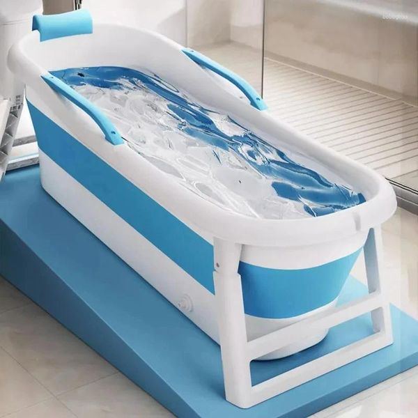 Figurines décoratives Baignoire Pliable Corps Complet Adulte Grande Baignoire Simple Baignoires Portables Ménage Bidet Épaissi pour Enfants