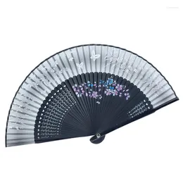 Figurines décoratives ventilateur pliant Style chinois ventilateur à main Abanicos Para Boda femme ventilateur Portable Hanfu accessoires de photographie classique