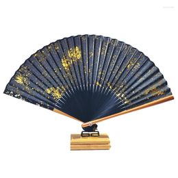 Figurines décoratives ventilateur pliant style chinois hanfu ventilador saupoudrer femme portable ventre japonais