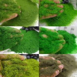 Figurines décoratifs jardin créneau de construction matériau matériau de mousse artificielle micro-paysage décoration accessoires de bricolage poudre d'herbe