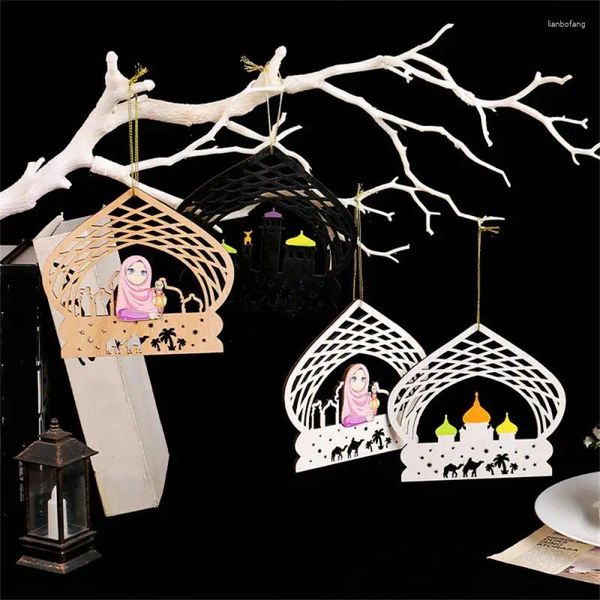 Figurines décoratives Girl Castle Decoration Charmante Wood Quality Quality Multi-Fonctional Manual Process Home Pendent