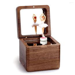 Decoratieve beeldjes meisje houten dag verjaardag creativiteit spinnen STUM Ballet Dancing Children's Valentine's Box Sinzyo Christmas Music