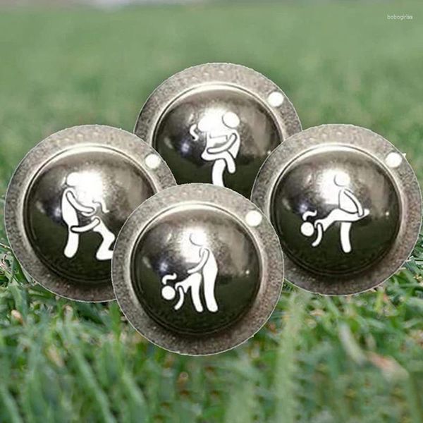 Figuras decorativas, marcador de pelota de Golf, plantilla de sello, herramienta personalizada para hombres, dibujo de alineación de estampador divertido para adultos