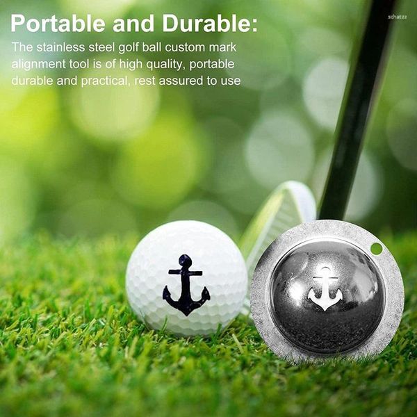 Figuras decorativas, marcador de pelota de Golf, plantilla de sello, herramienta personalizada para hombres, dibujo de alineación de estampador divertido personalizado para adultos