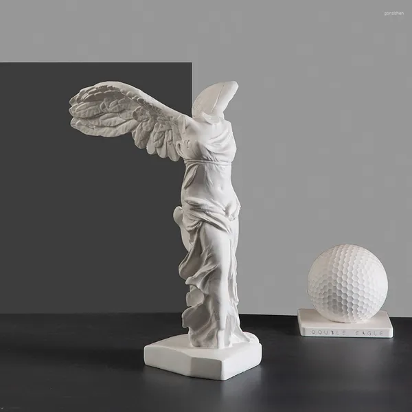 Figurines décoratives déesse grecque de la victoire, statue de personnage d'aile d'ange, décoration de maison, bureau, armoire, sculpture en résine