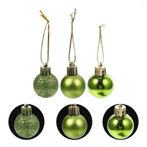 Decoratieve beeldjes groene kerstbal hangende ornamenten hanger boom glitter voor thuis vakantie feestdecoratie