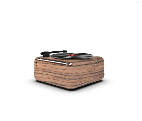 Figurines décoratives H3 Rétro Bluetooth Small haut-parleur Mini Creative Gift Record Player Radio Carte