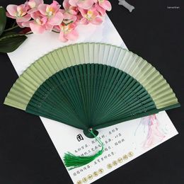 Decoratieve beeldjes Handventilator Japanse klassieke kersen zijden fans draagbare zomer dames kanten vouwen Chinees gehouden