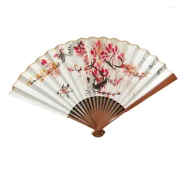 Decoratieve Beeldjes Hand Schilderen Xuan Papier Fans Ventilador Draagbare Bamboe Dans Fan 26.5/30 cm Zomer Abanicos Para Boda Hanfu Bambou