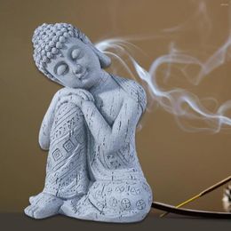 Figurines décoratives Sleeping Sleeping Bouddha Statue Sculpture Feng Shui Ornement Figurine pour salon Desktop Home Decor