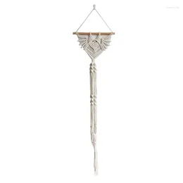 Decoratieve beeldjes hangende tapijt macrame hanger organisator vleermuisvorm hand geweven bloempot display houder wandplanter netzak