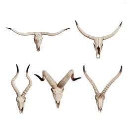 Decoratieve beeldjes Hoofd Vivid Skull Decor Wall Sheep Sculpture voor