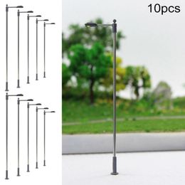 Decoratieve Beeldjes HO OO Schaal Lamp Post Modelspoor Trein Licht Straatverlichting LEDs Layout Accessoires 104mm Duurzaam
