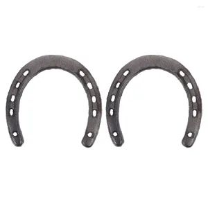 Decoratieve beeldjes Horseshoe Decoratie Muur Hangende ambacht Vintage Hanger Layout Cast Iron Home