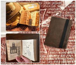 Figurines décoratives dans Jones Graal Diary Fans de films de films classiques Gift Retro Spiral Notebook Notepad Vintage Leather Notes3171249