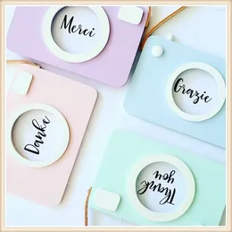 Decoratieve beeldjes Ins Noordse stijl houten camera ontwerp po fame kinderkamer vers frame decoratie muur hangende ornament pograph props